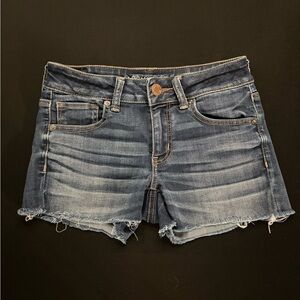 American Eagle Outfitters Dark Blue Jean Shorts
